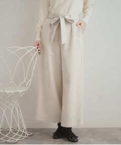 Couture Brooch / クチュールブローチ パンツ | 【上品華やか・通勤】ラメツイード ワイドパンツ