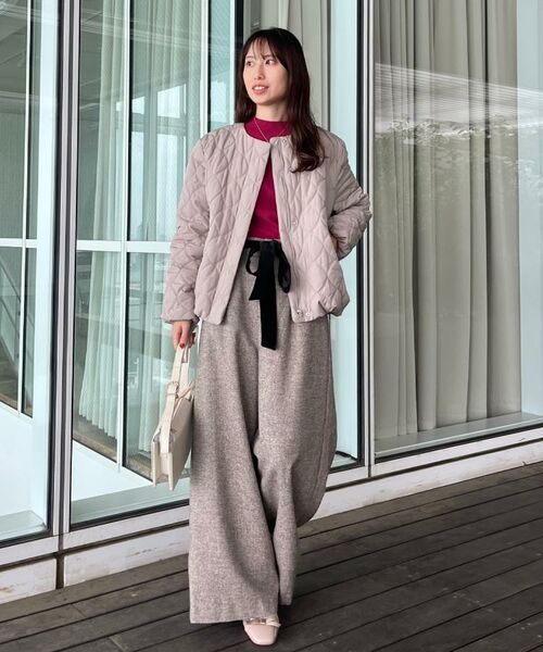 Couture Brooch / クチュールブローチ パンツ | 【上品華やか・通勤】ラメツイード ワイドパンツ | 詳細26