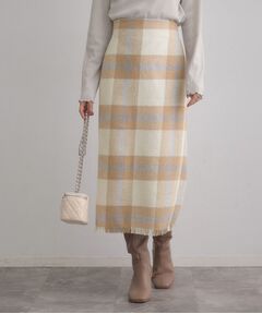 Couture Brooch / クチュールブローチ スカート | 起毛チェックIラインスカート