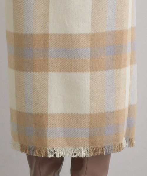 Couture Brooch / クチュールブローチ スカート | 起毛チェックIラインスカート | 詳細20