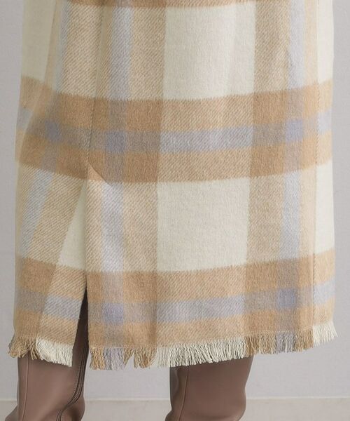 Couture Brooch / クチュールブローチ スカート | 起毛チェックIラインスカート | 詳細21