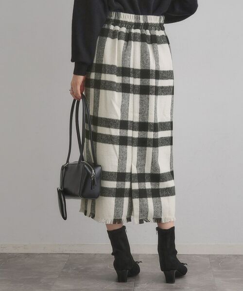 Couture Brooch / クチュールブローチ スカート | 起毛チェックIラインスカート | 詳細3