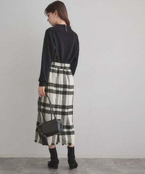 Couture Brooch / クチュールブローチ スカート | 起毛チェックIラインスカート | 詳細6