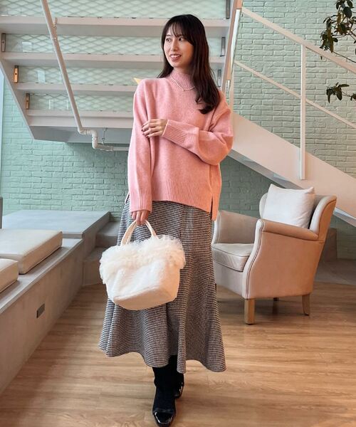 Couture Brooch / クチュールブローチ スカート | 【クラシカル・パッと目を惹く】ラメ千鳥 マーメイド フレアスカート | 詳細12