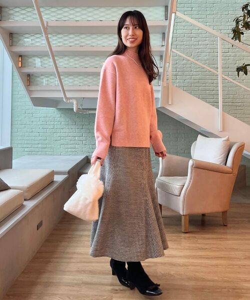 Couture Brooch / クチュールブローチ スカート | 【クラシカル・パッと目を惹く】ラメ千鳥 マーメイド フレアスカート | 詳細13