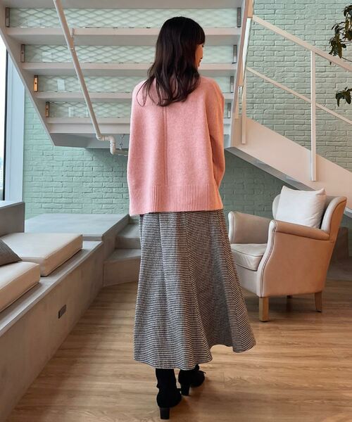 Couture Brooch / クチュールブローチ スカート | 【クラシカル・パッと目を惹く】ラメ千鳥 マーメイド フレアスカート | 詳細14