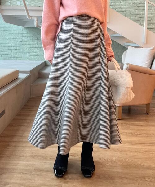 Couture Brooch / クチュールブローチ スカート | 【クラシカル・パッと目を惹く】ラメ千鳥 マーメイド フレアスカート | 詳細15