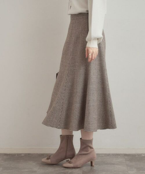 Couture Brooch / クチュールブローチ スカート | 【クラシカル・パッと目を惹く】ラメ千鳥 マーメイド フレアスカート | 詳細21