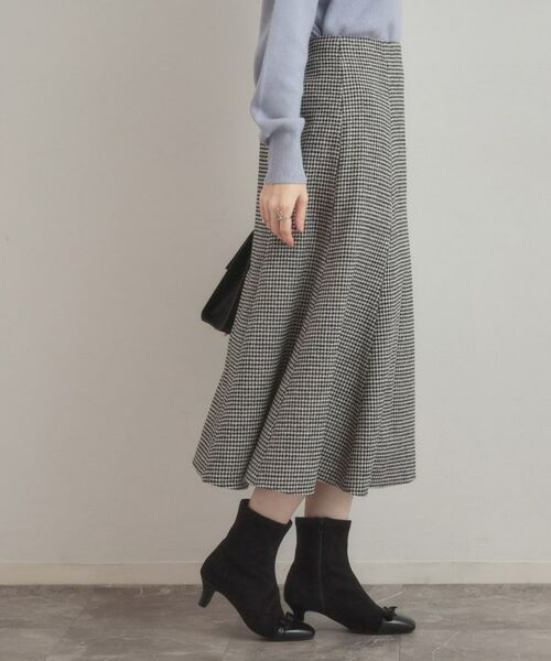 Couture Brooch / クチュールブローチ スカート | 【クラシカル・パッと目を惹く】ラメ千鳥 マーメイド フレアスカート | 詳細6