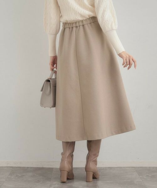 Couture Brooch / クチュールブローチ スカート | 【通勤/金ボタン】フェイクウール ポンチスカート | 詳細19