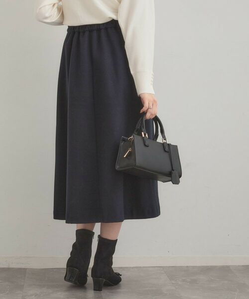 Couture Brooch / クチュールブローチ スカート | 【通勤/金ボタン】フェイクウール ポンチスカート | 詳細29