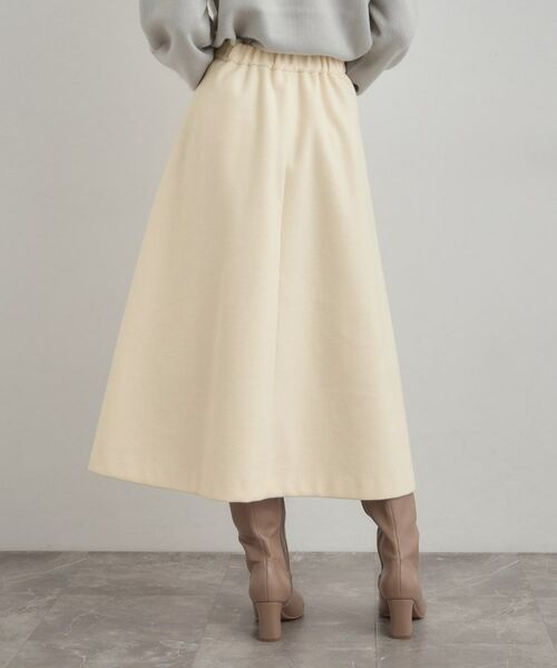 Couture Brooch / クチュールブローチ スカート | 【通勤/金ボタン】フェイクウール ポンチスカート | 詳細6