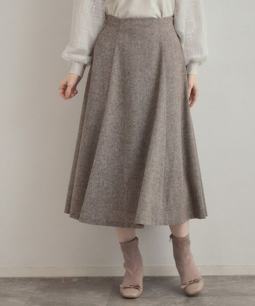 Couture Brooch / クチュールブローチ スカート | 【通勤・大人上品】ラメツイード フレアスカート | 詳細15