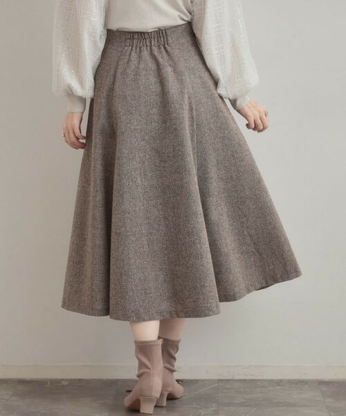 Couture Brooch / クチュールブローチ スカート | 【通勤・大人上品】ラメツイード フレアスカート | 詳細16