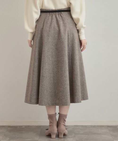 Couture Brooch / クチュールブローチ スカート | 【通勤・大人上品】ラメツイード フレアスカート | 詳細28