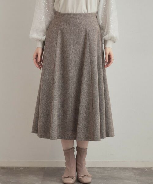 Couture Brooch / クチュールブローチ スカート | 【通勤・大人上品】ラメツイード フレアスカート | 詳細29