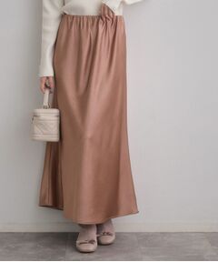 Couture Brooch / クチュールブローチ ロング・マキシ丈スカート | シルキーヘビーサテンスカート
