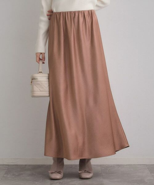 Couture Brooch / クチュールブローチ ロング・マキシ丈スカート | シルキーヘビーサテンスカート | 詳細15