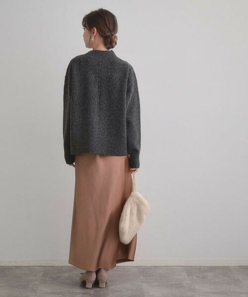 Couture Brooch / クチュールブローチ ロング・マキシ丈スカート | シルキーヘビーサテンスカート | 詳細20