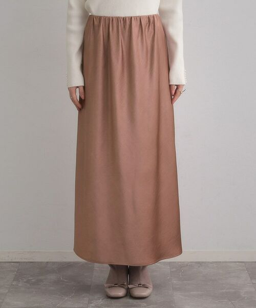 Couture Brooch / クチュールブローチ ロング・マキシ丈スカート | シルキーヘビーサテンスカート | 詳細22