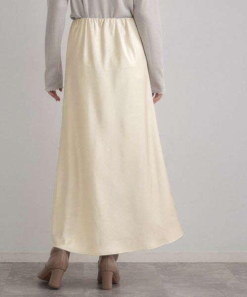 Couture Brooch / クチュールブローチ ロング・マキシ丈スカート | シルキーヘビーサテンスカート | 詳細3
