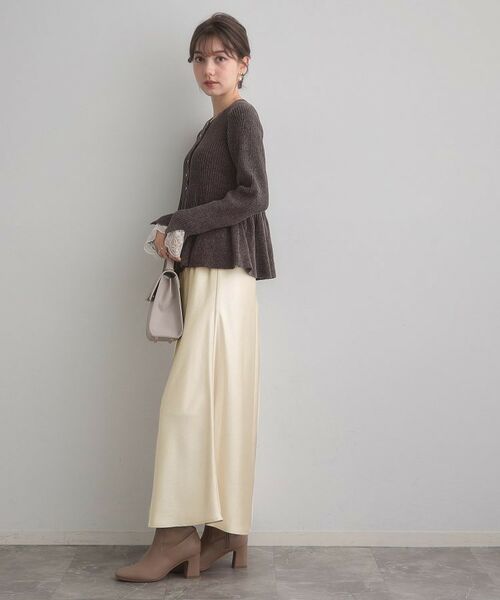 Couture Brooch / クチュールブローチ ロング・マキシ丈スカート | シルキーヘビーサテンスカート | 詳細5