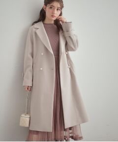 Couture Brooch / クチュールブローチ その他アウター | 【大人上品・ベルト付き】パール調釦チェスターコート