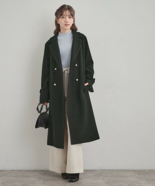 Couture Brooch / クチュールブローチ その他アウター | 【大人上品・ベルト付き】パール調釦チェスターコート | 詳細1