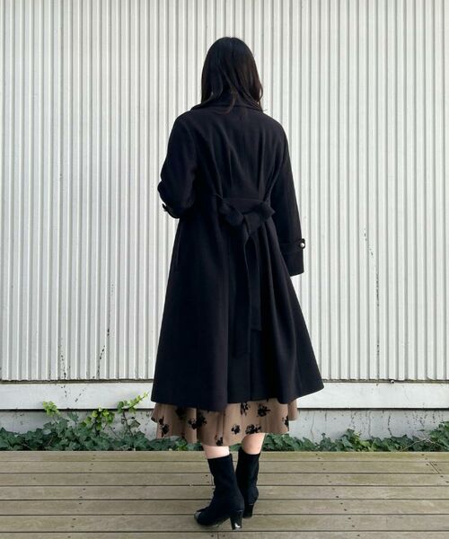 Couture Brooch / クチュールブローチ その他アウター | 【大人上品・ベルト付き】パール調釦チェスターコート | 詳細15