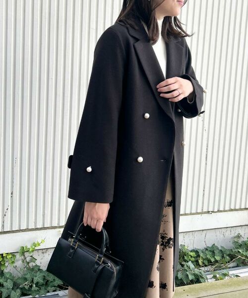 Couture Brooch / クチュールブローチ その他アウター | 【大人上品・ベルト付き】パール調釦チェスターコート | 詳細16