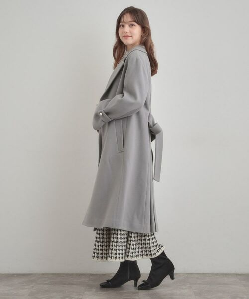 Couture Brooch / クチュールブローチ その他アウター | 【大人上品・ベルト付き】パール調釦チェスターコート | 詳細19