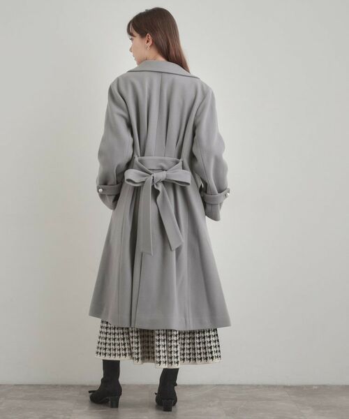 Couture Brooch / クチュールブローチ その他アウター | 【大人上品・ベルト付き】パール調釦チェスターコート | 詳細20