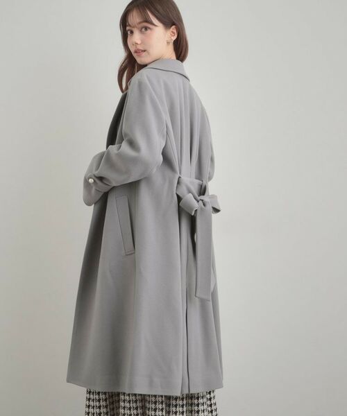 Couture Brooch / クチュールブローチ その他アウター | 【大人上品・ベルト付き】パール調釦チェスターコート | 詳細24