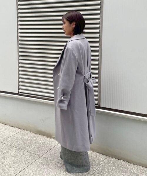 Couture Brooch / クチュールブローチ その他アウター | 【大人上品・ベルト付き】パール調釦チェスターコート | 詳細26