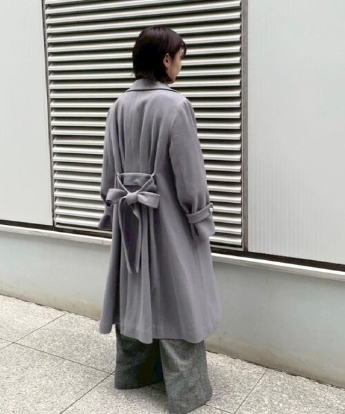 Couture Brooch / クチュールブローチ その他アウター | 【大人上品・ベルト付き】パール調釦チェスターコート | 詳細27