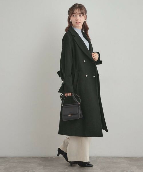 Couture Brooch / クチュールブローチ その他アウター | 【大人上品・ベルト付き】パール調釦チェスターコート | 詳細3