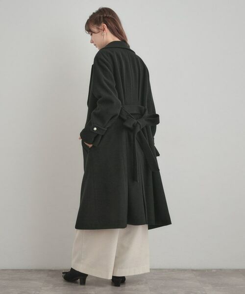 Couture Brooch / クチュールブローチ その他アウター | 【大人上品・ベルト付き】パール調釦チェスターコート | 詳細4