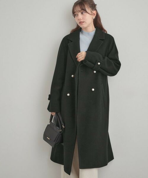 Couture Brooch / クチュールブローチ その他アウター | 【大人上品・ベルト付き】パール調釦チェスターコート | 詳細5