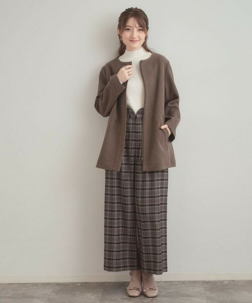 Couture Brooch / クチュールブローチ その他アウター | 【大人可愛い・フード取り外し可能】フードフェイクファー ハーフ丈コート | 詳細14