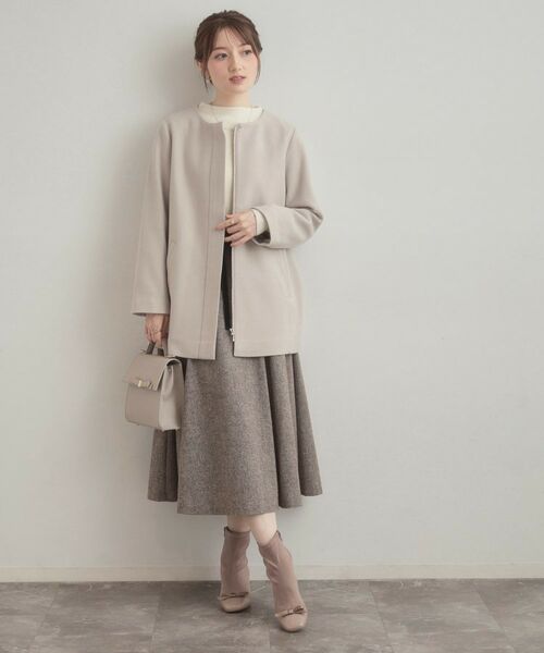 Couture Brooch / クチュールブローチ その他アウター | 【大人可愛い・フード取り外し可能】フードフェイクファー ハーフ丈コート | 詳細24