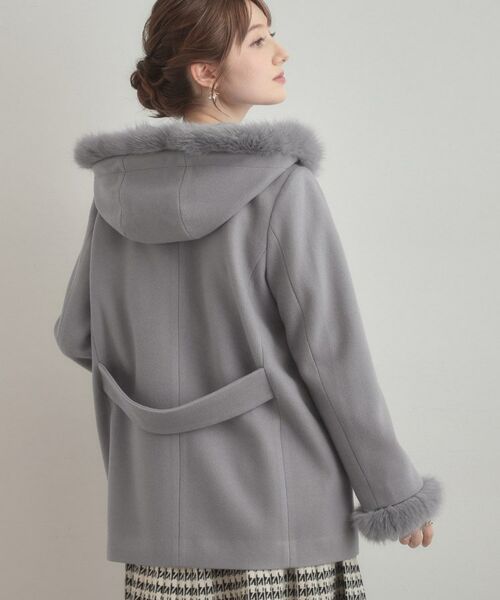 Couture Brooch / クチュールブローチ その他アウター | 【大人可愛い・フード取り外し可能】フードフェイクファー ハーフ丈コート | 詳細6