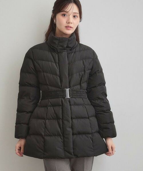 Couture Brooch / クチュールブローチ ダウンジャケット・ベスト | 【2WAY・ベルト付き】フードフェイクファー ミドル丈ダウンコート | 詳細25