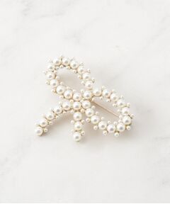 Couture Brooch / クチュールブローチ ブローチ・コサージュ | パール調リボンモチーフブローチ