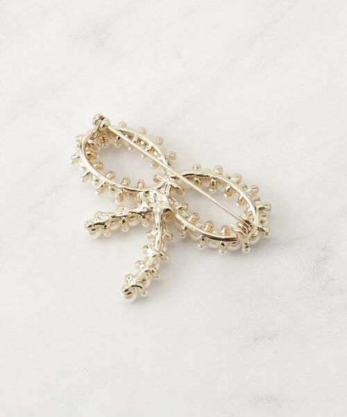 Couture Brooch / クチュールブローチ ブローチ・コサージュ | パール調リボンモチーフブローチ | 詳細2