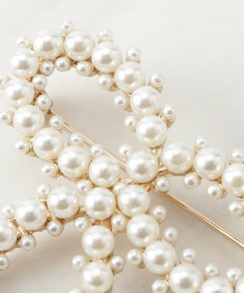 Couture Brooch / クチュールブローチ ブローチ・コサージュ | パール調リボンモチーフブローチ | 詳細3