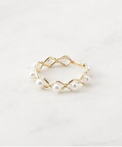 Couture Brooch / クチュールブローチ リング | プチパール調ゴールドリング