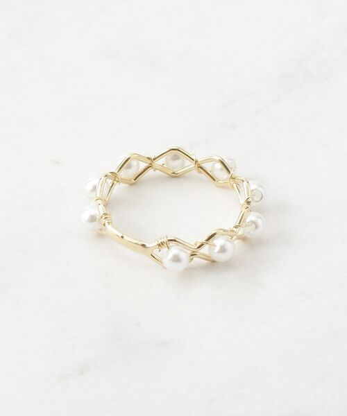 Couture Brooch / クチュールブローチ リング | プチパール調ゴールドリング | 詳細2