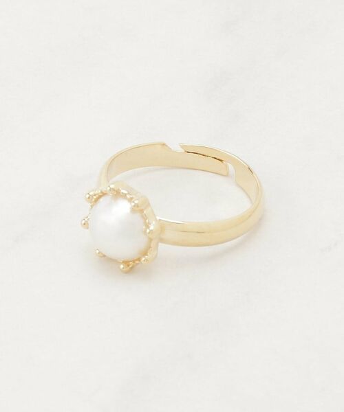 Couture Brooch / クチュールブローチ リング | パール調モチーフリング | 詳細1