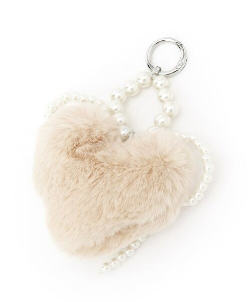 Couture Brooch / クチュールブローチ キーホルダー・ストラップ | ハートフェイクファーチャーム | 詳細2