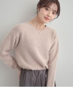 Couture Brooch / クチュールブローチ ニット・セーター | 【前後2WAY】スパンコールラメフェザー ニット